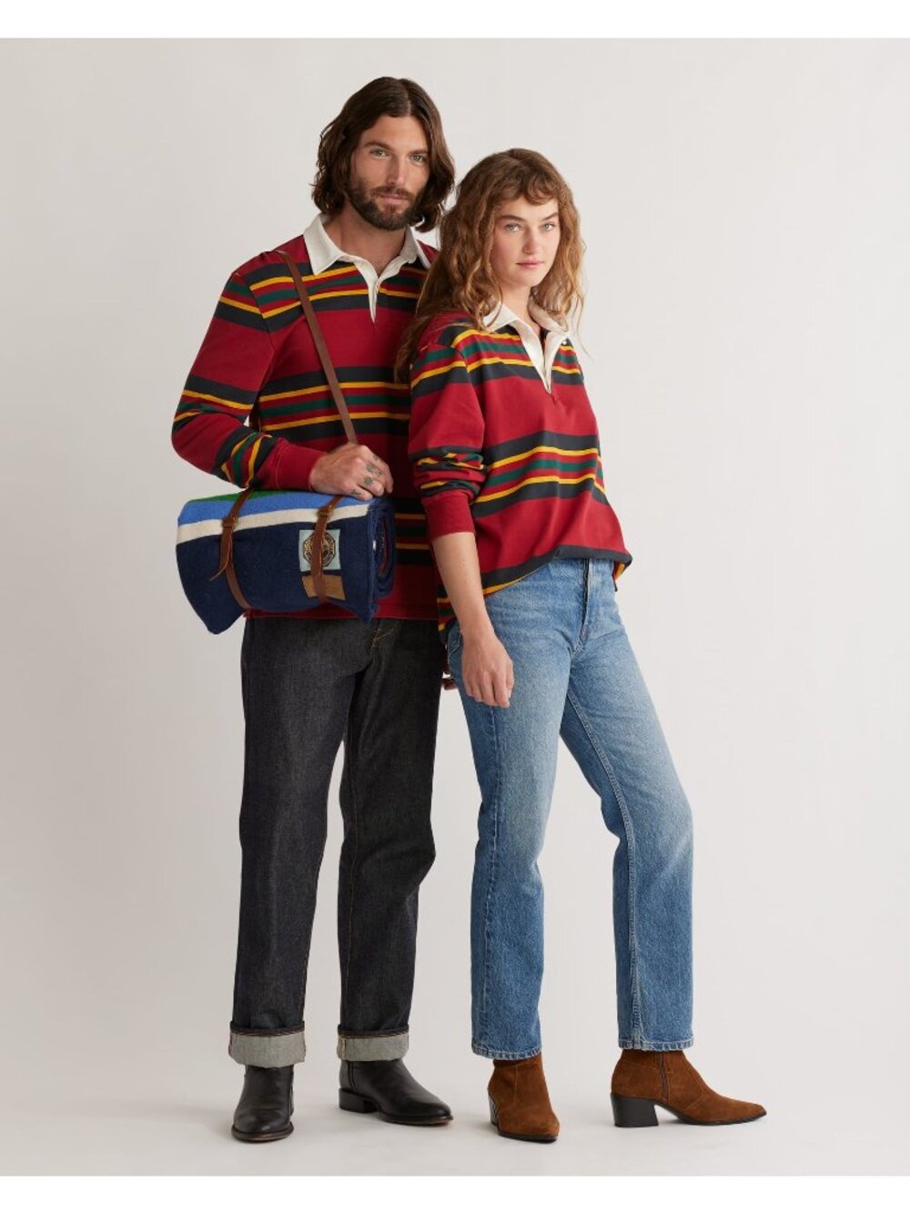 Pendleton Unisex Decker Rugby Stripe Shirt, XL